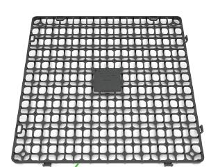 Balkon Drainage Platten 0,98 m� (9 St. 33 x 33 cm)