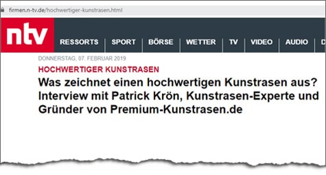 NTV - Hochwertiger Kunstrasen