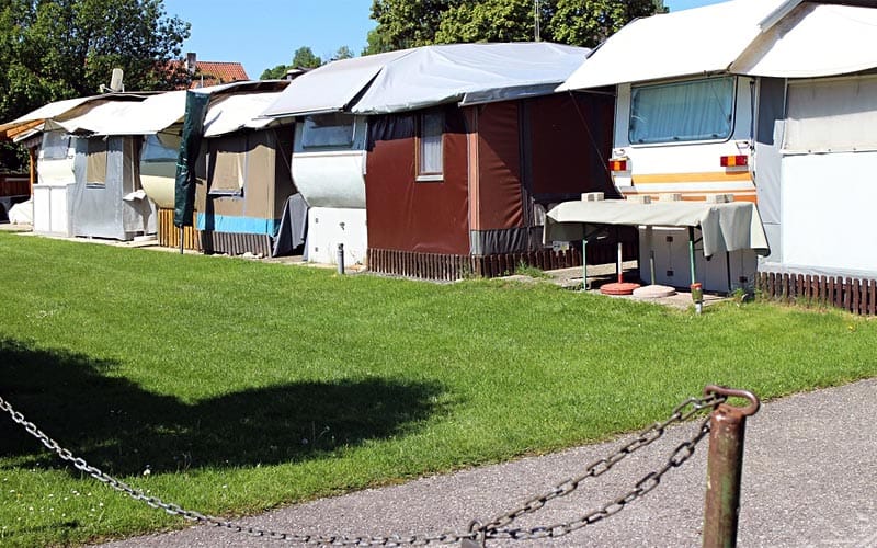 Kunstrasen f�r Camping